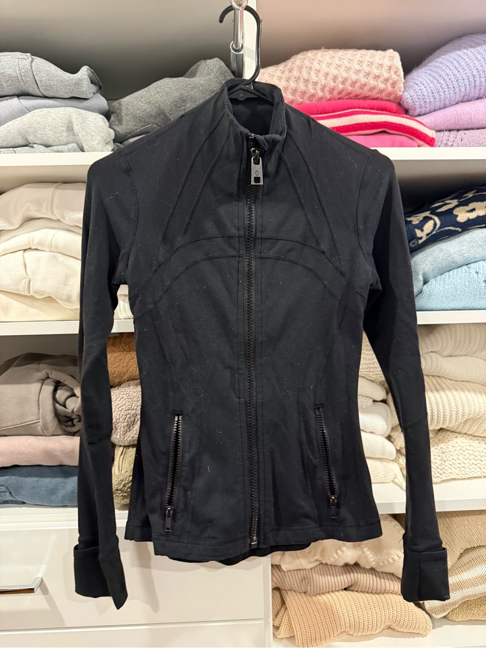 lululemon athletica Black Zip-Up Athletic Jacket